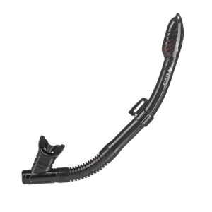 Adult Dry top snorkel AS300 All black color