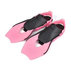 pink Kids' Adjustable Open Heel snorkel fins AF702