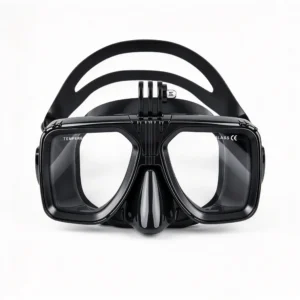 Large Square Frame Diving Mask AM322 With Camera Mount