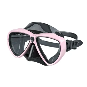 pink diving mask AM508 Twin Lens snorkeling gear