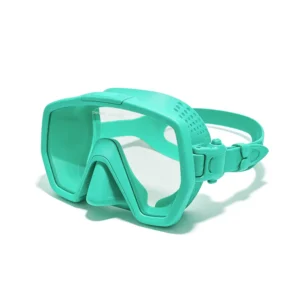 adult diving mask AM1007 cyan Tempered glass Anti-fog Diving gear manufacturer