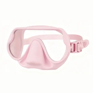 pink kids snorkel mask AM1005 Liquid silicone Frameless